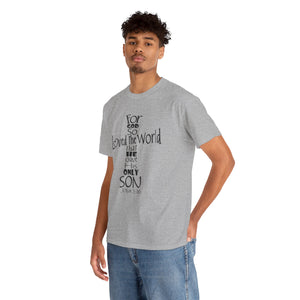 John 3:16 Logo 4 Unisex Heavy Cotton Tee