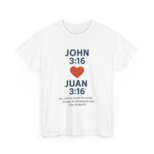 Load image into Gallery viewer, Faith-Inspired Unisex Cotton Tee, Perfect for Religious Celebrations, Gifts, Everyday Wear, Spiritual Connection, Bible Verse