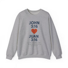 Load image into Gallery viewer, Spanish Faith-Inspired Couple Sweatshirt, Personalized Love Crewneck, Customized Gift for Him and Her, Cute Christian Apparel, Matching Couple [...]