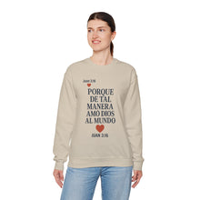 Load image into Gallery viewer, Spanish Faith-Inspired Unisex Crewneck Sweatshirt - Perfect for Gifts, Religious Events, Casual Wear, or Cozy Days!