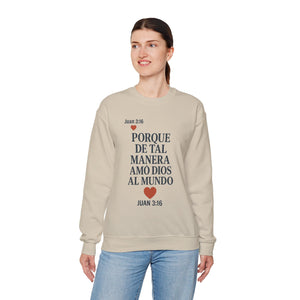 Spanish Faith-Inspired Unisex Crewneck Sweatshirt - Perfect for Gifts, Religious Events, Casual Wear, or Cozy Days!