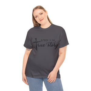 John 3:16 Logo 5 Unisex Heavy Cotton Tee