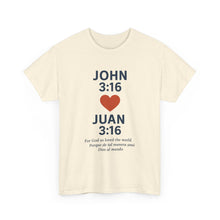 Load image into Gallery viewer, Faith-Inspired Unisex Cotton Tee, Perfect for Religious Celebrations, Gifts, Everyday Wear, Spiritual Connection, Bible Verse
