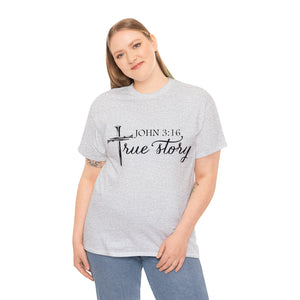 John 3:16 Logo 5 Unisex Heavy Cotton Tee