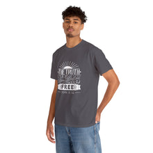 Load image into Gallery viewer, John 8:32 Logo 3 Unisex Heavy Cotton Tee