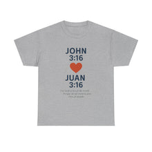 Load image into Gallery viewer, Faith-Inspired Unisex Cotton Tee, Perfect for Religious Celebrations, Gifts, Everyday Wear, Spiritual Connection, Bible Verse