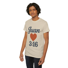 Load image into Gallery viewer, Heartfelt Unisex Tee, Casual Wear, Gift for Him, Christian Apparel, Valentine&#39;s Day T-Shirt, Faith-Based Fashion