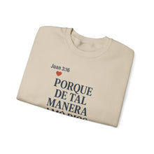 Load image into Gallery viewer, Spanish Faith-Inspired Unisex Crewneck Sweatshirt - Perfect for Gifts, Religious Events, Casual Wear, or Cozy Days!