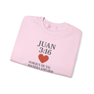 Spanish Christian Inspirational Crewneck Sweatshirt, Faith Gift, Bible Verse Apparel, Unisex Sweatshirt, Religious Clothing, Personalized Faith Wear