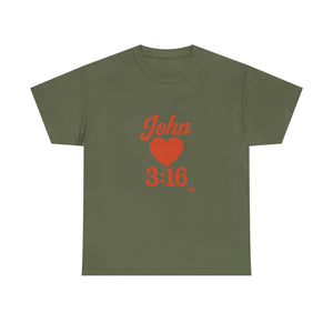 Christian Unisex Tee - John 3:16 T-Shirt Share Your Faith