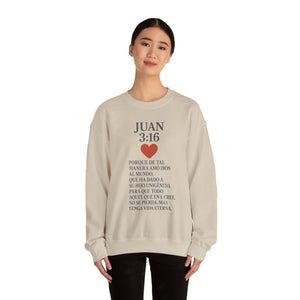 Spanish Christian Inspirational Crewneck Sweatshirt, Faith Gift, Bible Verse Apparel, Unisex Sweatshirt, Religious Clothing, Personalized Faith Wear
