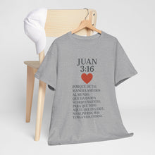 Load image into Gallery viewer, Faith-Inspired Unisex Tee: Juan 3:16 Design, Christian Apparel, Inspirational Gift, Casual Wear, Everyday Comfort, Religious Tees