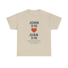 Load image into Gallery viewer, Faith-Inspired Unisex Cotton Tee, Perfect for Religious Celebrations, Gifts, Everyday Wear, Spiritual Connection, Bible Verse