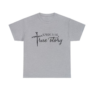 John 3:16 Logo 5 Unisex Heavy Cotton Tee