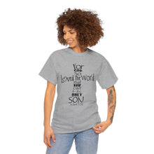 Load image into Gallery viewer, John 3:16 Logo 4 Unisex Heavy Cotton Tee