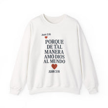 Load image into Gallery viewer, Spanish Faith-Inspired Unisex Crewneck Sweatshirt - Perfect for Gifts, Religious Events, Casual Wear, or Cozy Days!