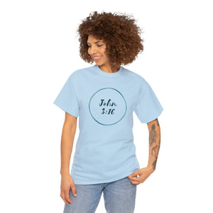 John 3:16 Logo 6 Unisex Heavy Cotton Tee