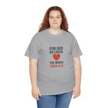 Load image into Gallery viewer, God&#39;s Love John 3:16 T-Shirt Faith-Based Apparel