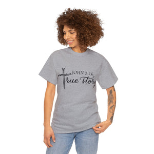 John 3:16 Logo 5 Unisex Heavy Cotton Tee