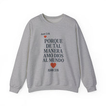 Load image into Gallery viewer, Spanish Faith-Inspired Unisex Crewneck Sweatshirt - Perfect for Gifts, Religious Events, Casual Wear, or Cozy Days!