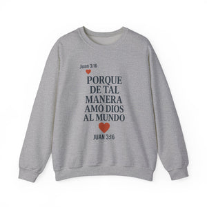 Spanish Faith-Inspired Unisex Crewneck Sweatshirt - Perfect for Gifts, Religious Events, Casual Wear, or Cozy Days!