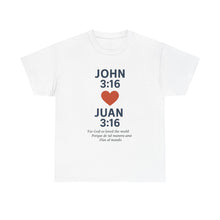 Load image into Gallery viewer, Faith-Inspired Unisex Cotton Tee, Perfect for Religious Celebrations, Gifts, Everyday Wear, Spiritual Connection, Bible Verse