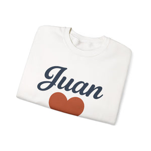 Spanish Personalized John 3:16 Unisex Crewneck Sweatshirt, Customizable Gift for Him or Her, Meaningful Everyday Wear, Comfort Apparel