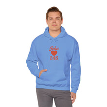 Load image into Gallery viewer, Faith-Inspired Unisex Hoodie with John 3:16 Design, Cozy Christian Apparel, Gift for Believers, Church Outing, Religious Fashion
