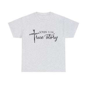 John 3:16 Logo 5 Unisex Heavy Cotton Tee