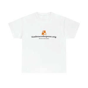 Embracethepoor.org BGR WHITE 1A Unisex Heavy Cotton Tee™