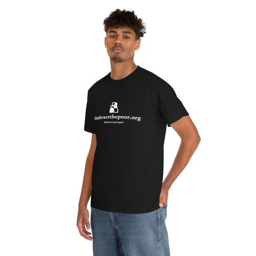 Embracethepoor.org BGR BLK 2A Unisex Heavy Cotton Tee™